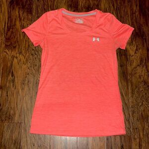 Women’s Under Armour tech bubble heather short sleeve heat gear top